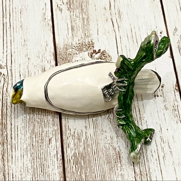 Art Form Bali Starling Bird Enamel Trinket - Picture 8 of 14